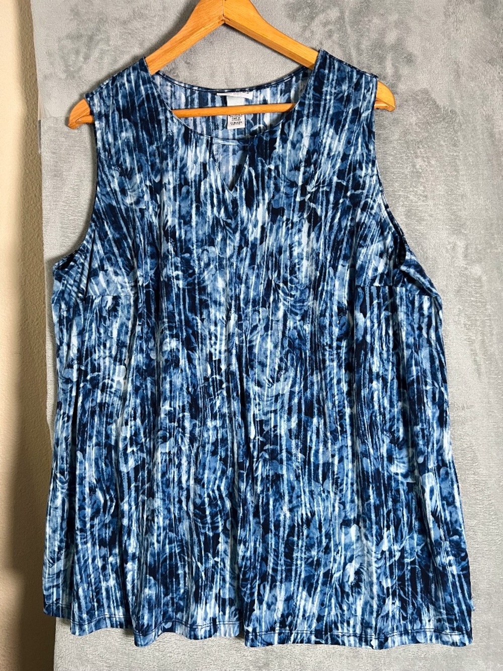 Catherines short sleeve blouse‎ size 1x tie dye summer casual